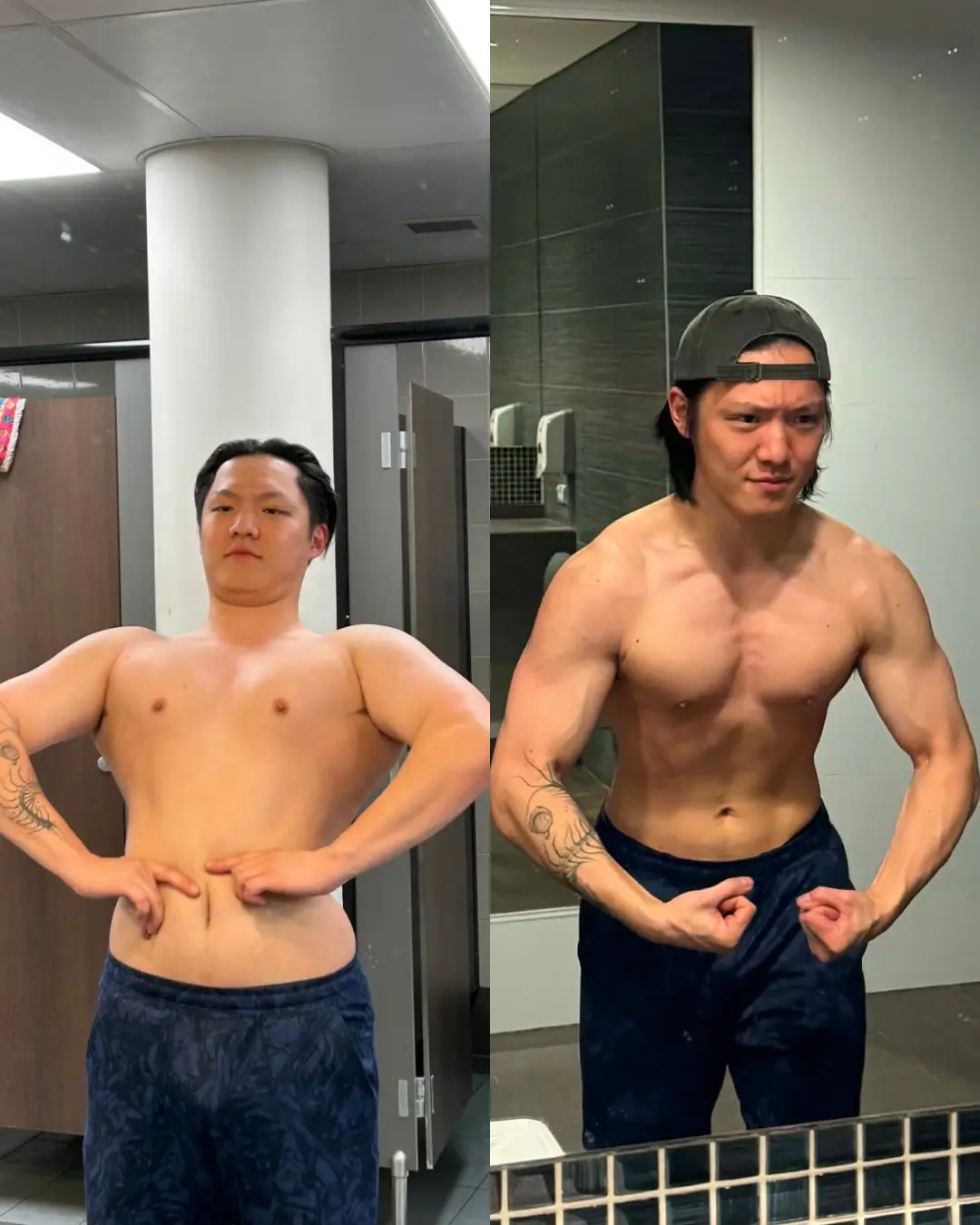 Piere Huang before and after progress photo